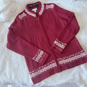 🌟Vintage high neck, winter cardigan by Appleseeds, size M
